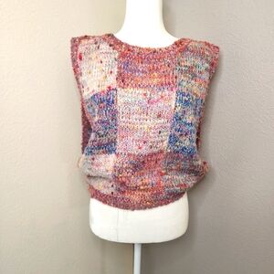 Here’s A Hug, Inc Sweater Vest Vintage Red Blue‎ Size M Wool Blend Box2